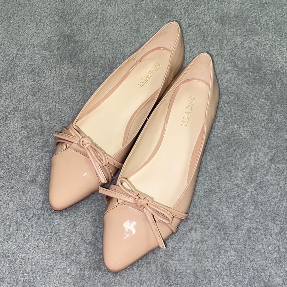 Nude Nine West Flats
